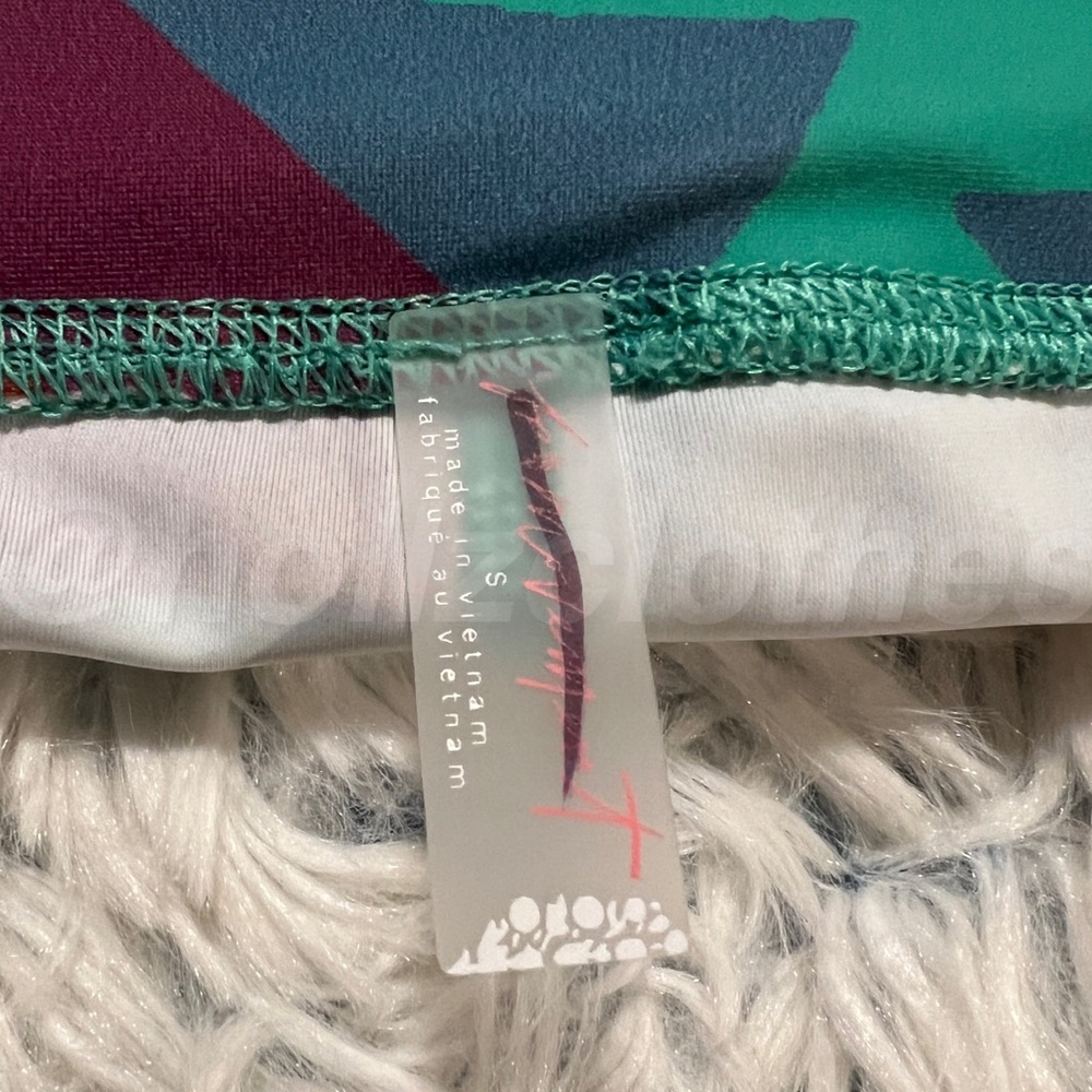 NWOT Free People Make Way Printed Rasher Legging Green S - Picture 7 of 11